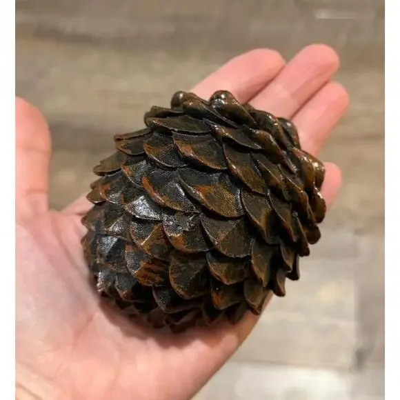 Official Geocache Container Secret Brown Pinecone Outdoor Trail Resin - Picture 3 of 4